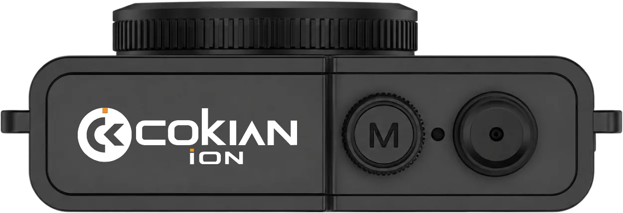 Cokian ION top view with the M dial and shutter