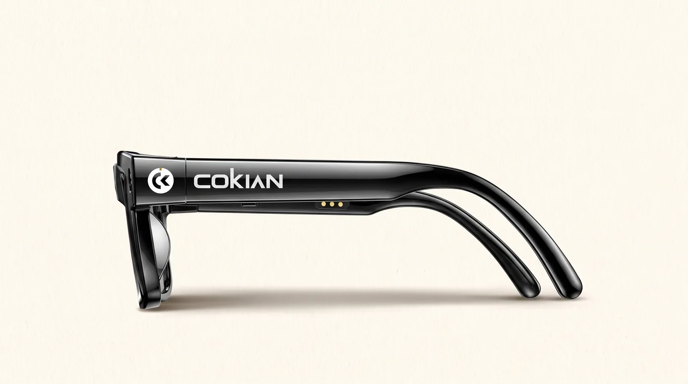 Cokian Vista Plus AG18 smart glasses, side view